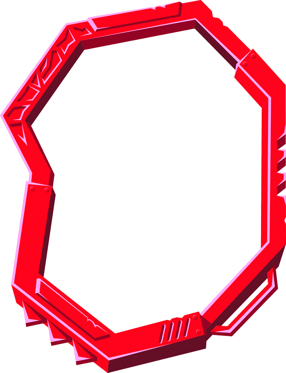 Marco rojo principal