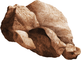 Roca izquierda del marco rojo