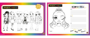 Rainbow High Dolls Colouring Page